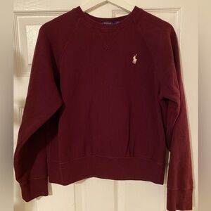 Polo by Ralph Lauren Burgundy Sweatshirt